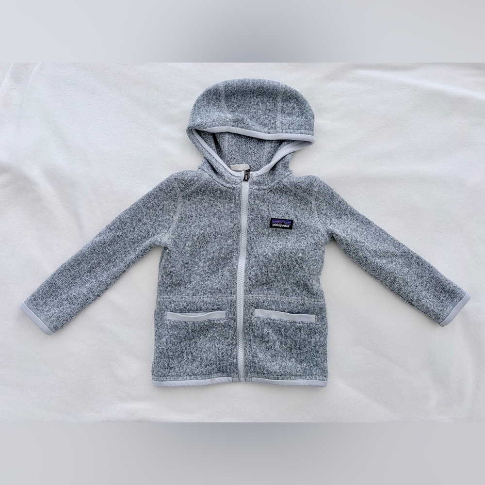 Patagonia Toddler Better Sweater Fleece Hoodie 2T Gray Full Zip Unisex